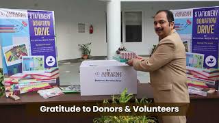 Amrapali University proudly organized a Stationery Donation Drive