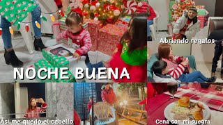 VOLVIMOS A PASAR NOCHE BUENA JUNTOS🎄🥰 Cena 🍽️ Abriendo los regalos 🎁Luces de bengala 🎇Mi cabello👩🏻‍🦰