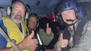Florida man reunited with rescue crew after riding out Hurricane Ian on boat