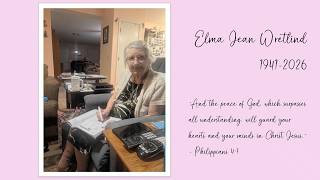 My Mom's Memorial Slideshow | Elma Wretlind | 'Joyfully Faithful' Song by Jon Wretlind