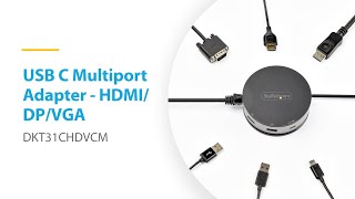 USB C Multiport Adapter - DKT31CHDVCM | StarTech.com