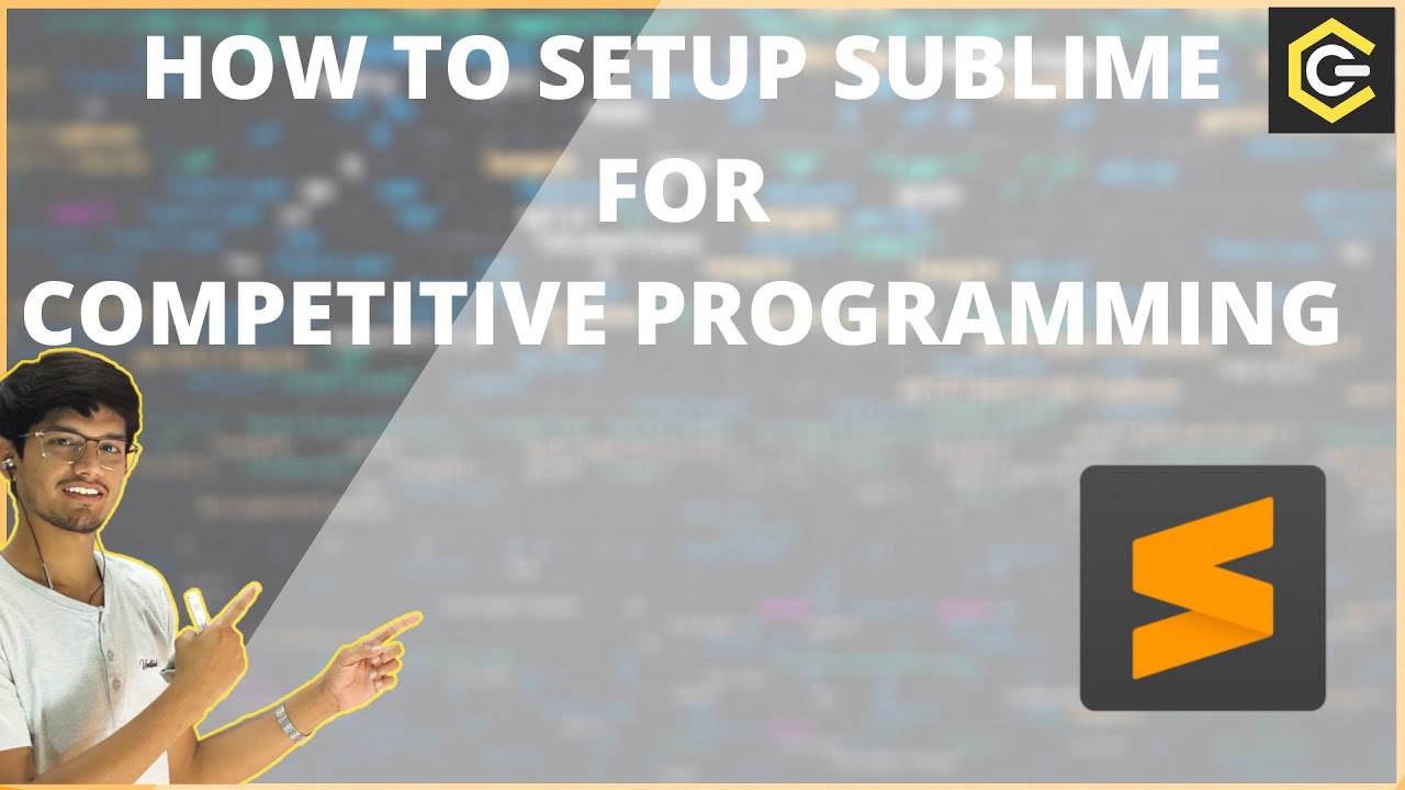 Sublime Setup For Competitive Programming | City Coder - YouTube