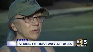 Phoenix community on edge after string of driveway attacks