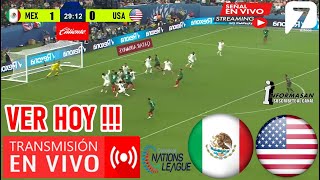 México vs  Estados Unidos En Vivo día, hora, canal JUEGO México vs USA 🏆Final Liga De Naciones