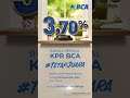 Bunga Spesial KPR BCA #TetapJuara 3,70% Fix 3 tahun