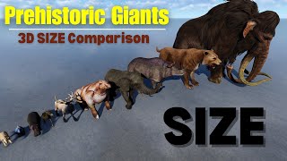 Epic Prehistoric Giants: Mammoth vs Dodo vs Megatherium vs Paraceratherium - Size Comparison in 3D!