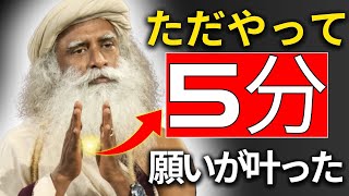 5日間それを行い、あなたが望むすべてを引き寄せてください - サドグル - 引き寄せの法則