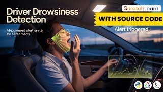 Driver Drowsiness Detection + Source Code | AI Python OpenCV Deep Learning Eye Tracking Project #ai