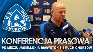 Konferencja prasowa po meczu Jagiellonia Białystok 1-1 Ruch Chorzów (24.02.2024)