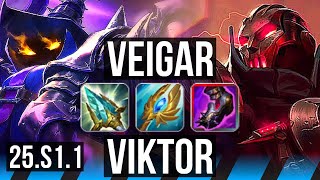 VEIGAR vs VIKTOR (MID) | VN Challenger | 25.S1.1