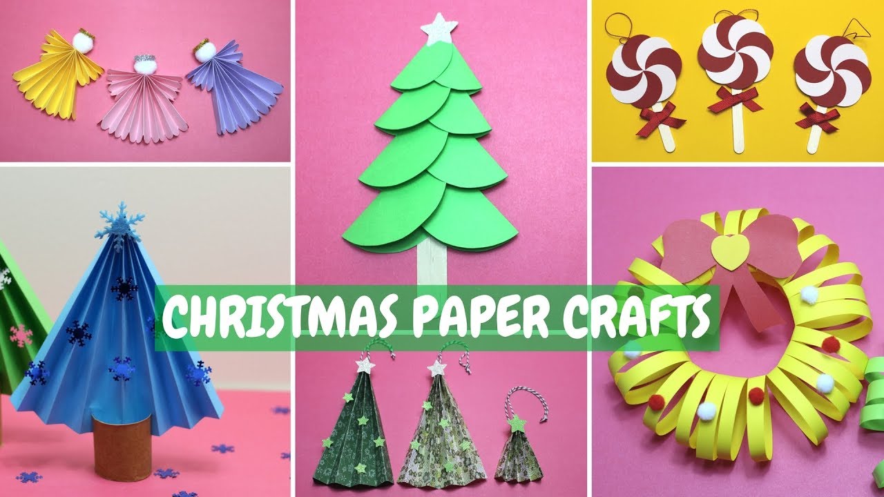 Christmas Paper Crafts For Kids | Christmas Ideas - YouTube