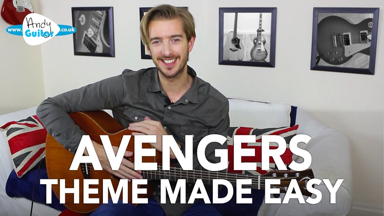 Avengers Theme Song Made Very Easy Guitar Cover Tutorial Guitar