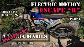 THE ESCAPE R tist - Talaria Diaries - EP 28 -   Electric Motion Escape R Day 1