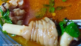 Goat legs soup 🍲 || meka Kalla sopu in Telugu || myv\u0026vchannel@ ||