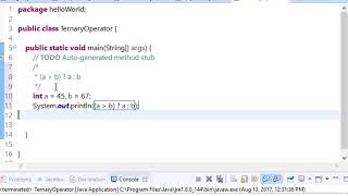 33 ternary operator in java