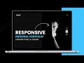 Responsive Portfolio Landing Page Website Design Tutorial | Html CSS & Vanilla Javascript