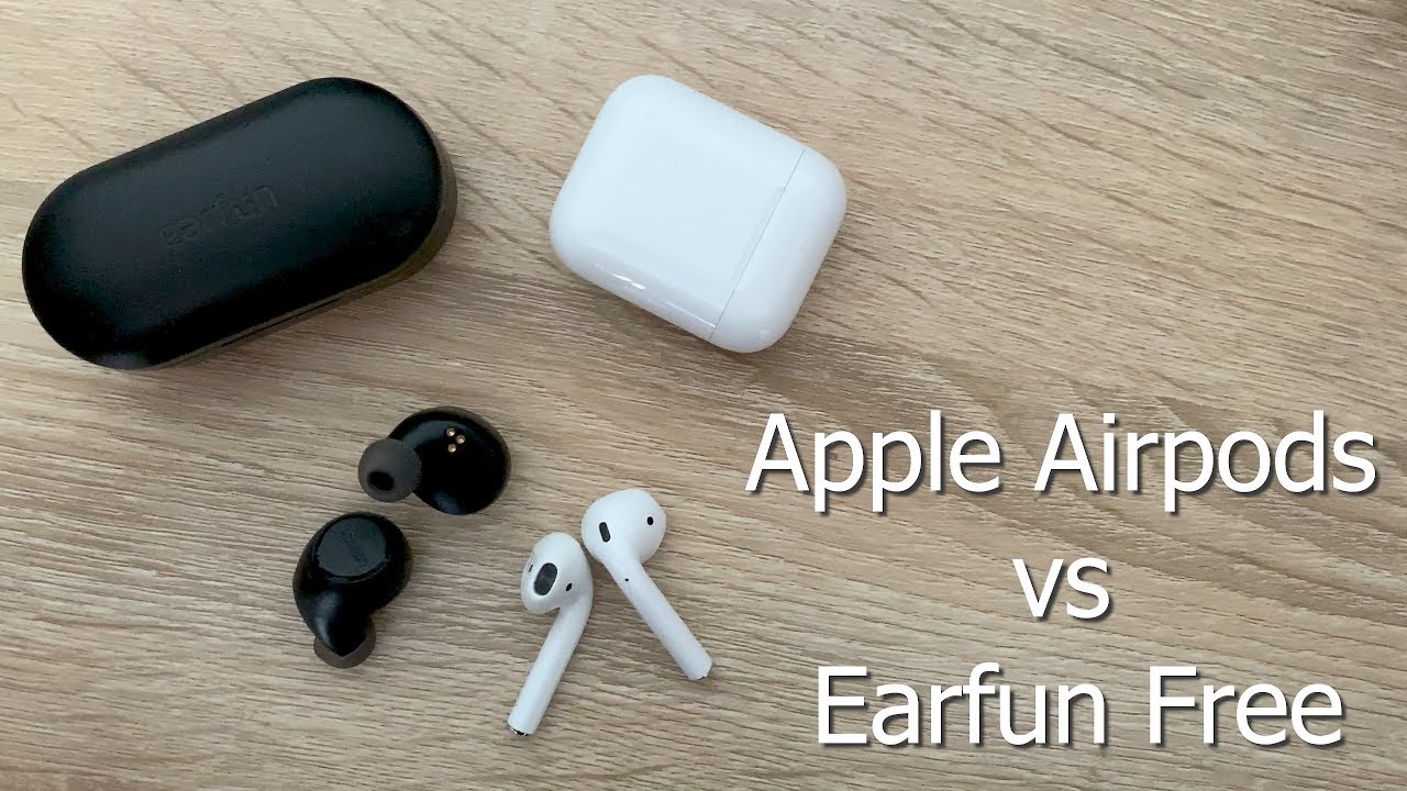 Earfun Free Wirelss Earbuds Vs Apple Airpods Comparison - YouTube