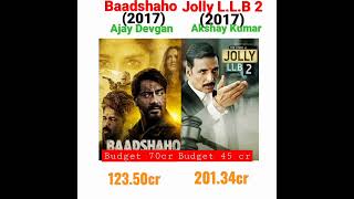jolly L.L.B 2 vs baadshaho box office collection|jolly L.L.b 2 vs baadshaho|#bollywood #shorts