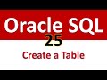 Oracle SQL Developer Tutorial For Beginners   25 - Create a Table