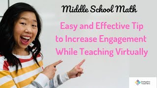 Quick and easy to implement tips to increase middle school math student engagement