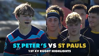 This match shows why defence is so important in rugby | St Peter's vs St Pauls | 1st XV Highlights