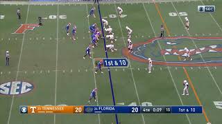 Florida Gator Hail Mary Touchdown From Felipe Franks To Tyrie Cleveland vs Tennessee As Time Expires