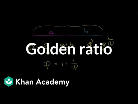 The golden ratio | Introduction to Euclidean geometry | Geometry | Khan Academy The golden ratio | Introduction to Euclidean geometry | Geometry | Khan Academy