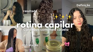 ROTINA CAPILAR✨🎀| como cuido do meu cabelo