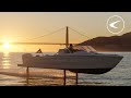 World's first electric hydrofoiling boat flying in San Francisco | Candela Seven