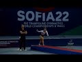 KEALY Megan (GBR) W - 2022 Trampoline Worlds, Sofia (BUL) - Q Tumbling Exercise 2