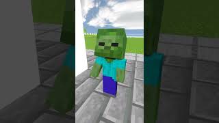 Sorry Baby Zombie ! I wrongly blamed you !!! monster school minecraft animations-sad story  #shorts