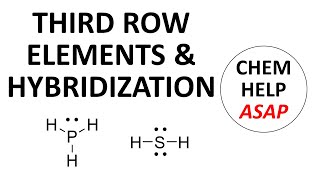 hybridization in third row elements