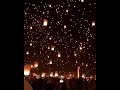 Thousands of lanterns lighting up the sky