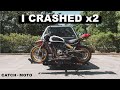 Motorcycle AND Drone Crash | Ducati Scrambler Desert Sled