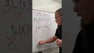 this is how my algebra students solved x^3=125 after learning logarithm