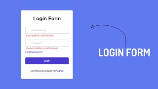How to create Login Form with Shake Effect | HTML | CSS | JAVASCRIPT