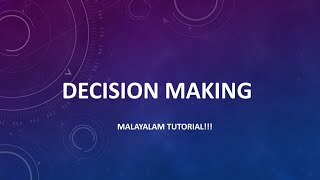 Decision Making in C | IF Statement | C programming language | Malayalam Tutorial
