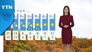 [날씨] 주말·휴일 온화한 가을...모레부터 기온 '뚝' / YTN