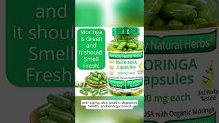 150 Moringa Capsules Made With Organic Moringa Leaf Powder