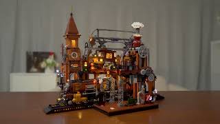 Funwhole - F9006-F9007 Steampunk Train \u0026 Train Station