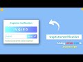 Captcha Verification Using HTML, CSS and JavaScript | Captcha | JavaScript Project | Becodewala