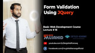 #16 How to Do Form Validation Using JQuery | JQuery Tutorial | Bootstrap Forms | Learn with Mujahid