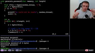 Coding a Password Generator in C