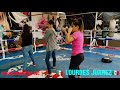 **lourdes juarez** pequeÑa lulu teaching the steps how to set a jab