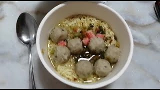 How to cook chicken abalone instant noodle