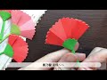 how to make easy paper carnations｜ mother s day gift ideas｜ paper flower making asmr