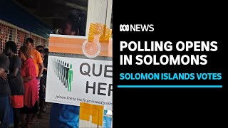 Voters turn out for election day in Solomon Islands | ABC News