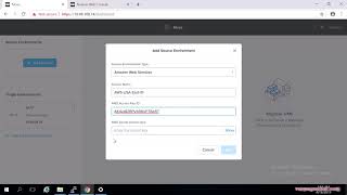 Add Amazon AWS region into Nutanix Move