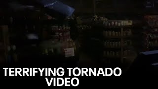 VIDEO: Tornado rips through gas station walls in Valley View, TX
