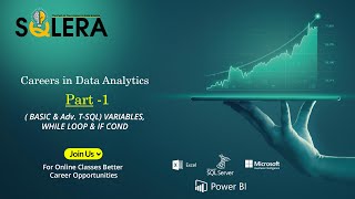BASIC VARIABLES | WHILE LOOP | IF COND. | IN T SQL | IN HINDI | SQLERA